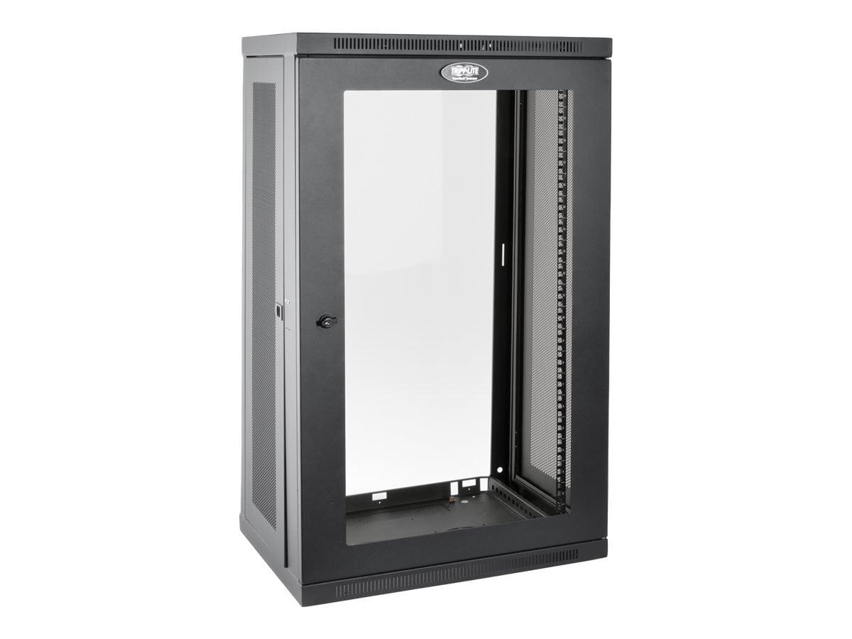 Eaton Tripp Lite Series 21U Wall Mount Rack Enclosure Server Cabinet w/Acrylic Door - Rack cabinet - wall mountable - black - 21U - 19"