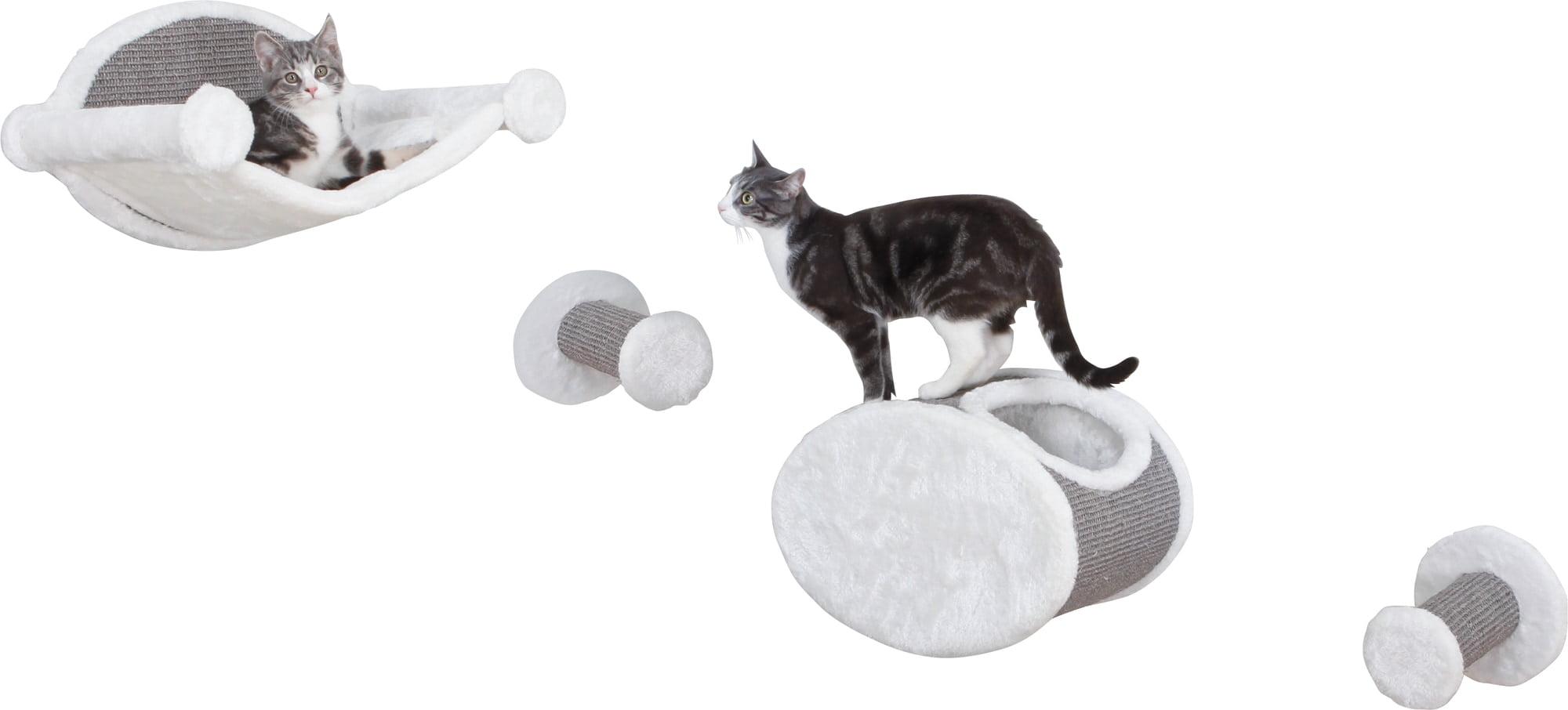 TRIXIE Wall Mounted Cat Lounge Set, Hammock and Condo with Two Steps, Cat Furniture, Scratching Post & Reviews | Wayfair
