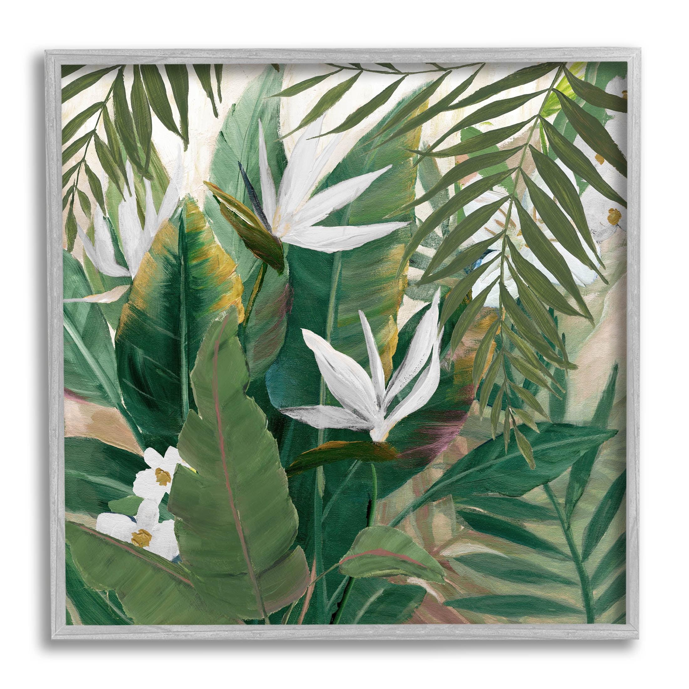 Stupell Industries " Tropical Birds Of Paradise Plant " by Nan Painting Print