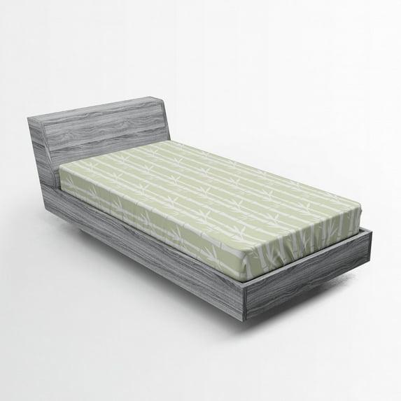 Ambesonne Microfiber Fitted Sheet