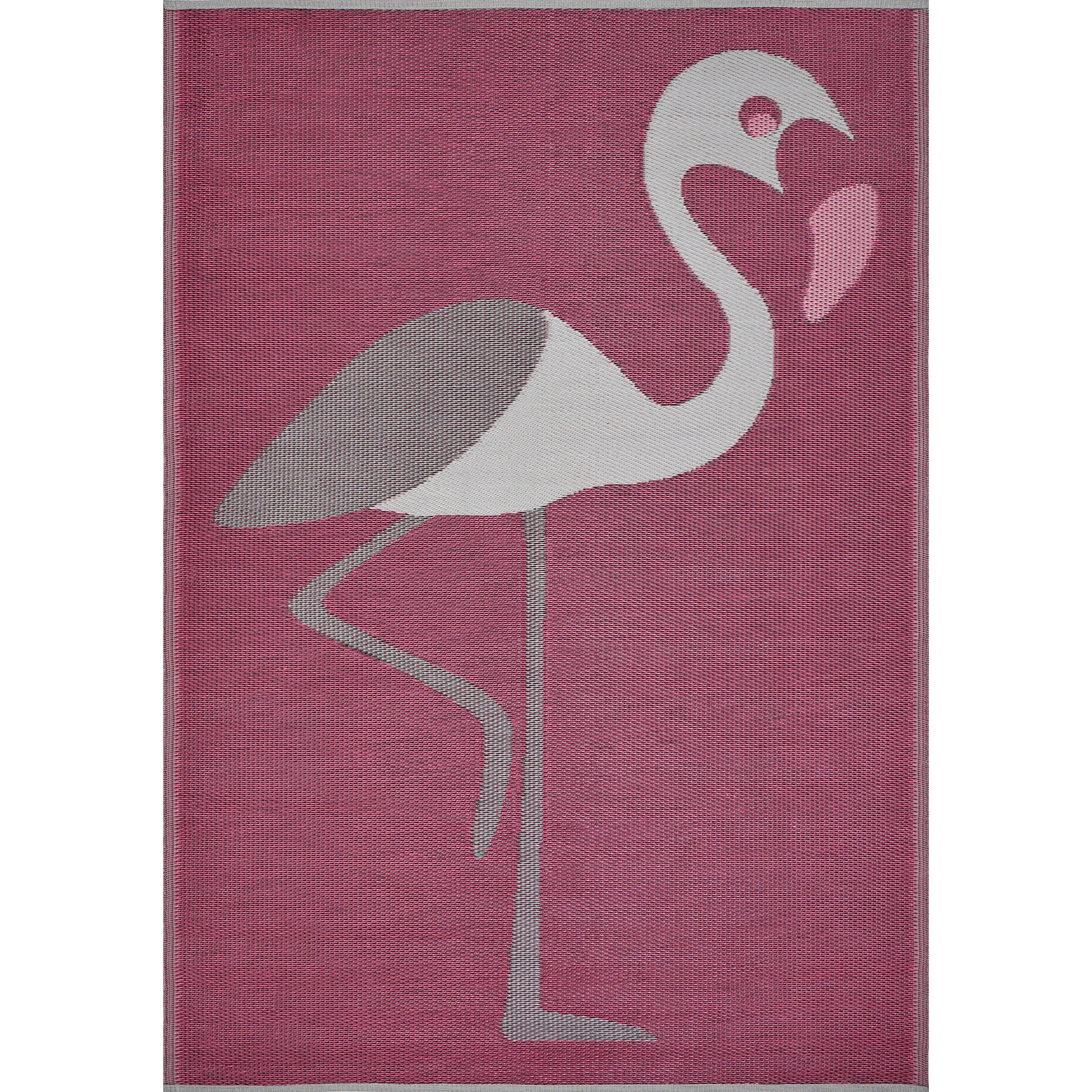 Tropical Flamingo Indoor / Outdoor Area Rug - 5'x7'