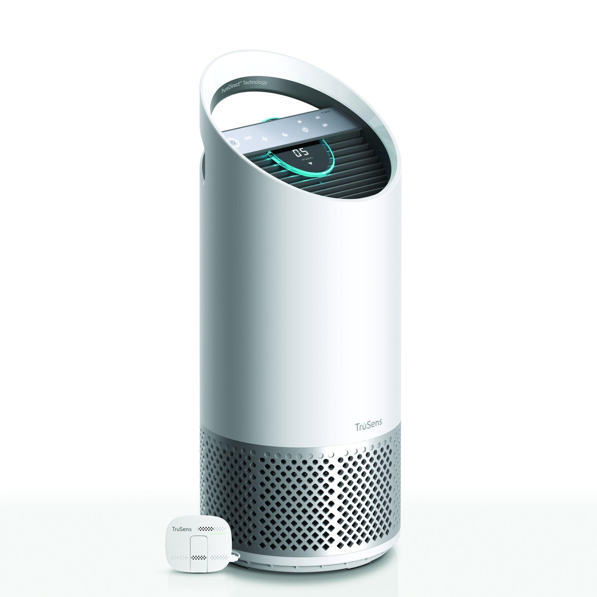 White Medium Floor-Standing Air Purifier with HEPA and UV Light