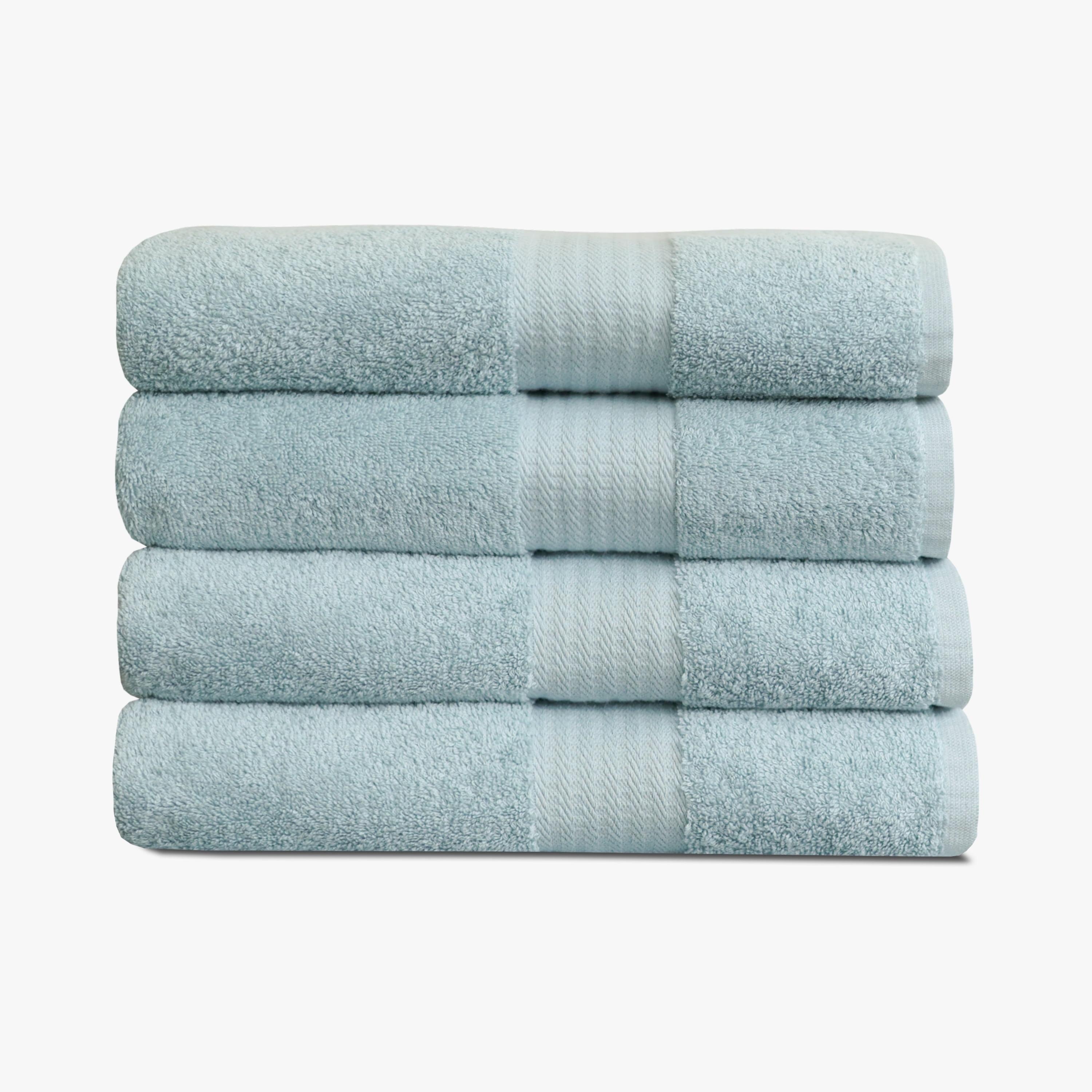 True Classics 4-Piece Bath Towel Set, Blue