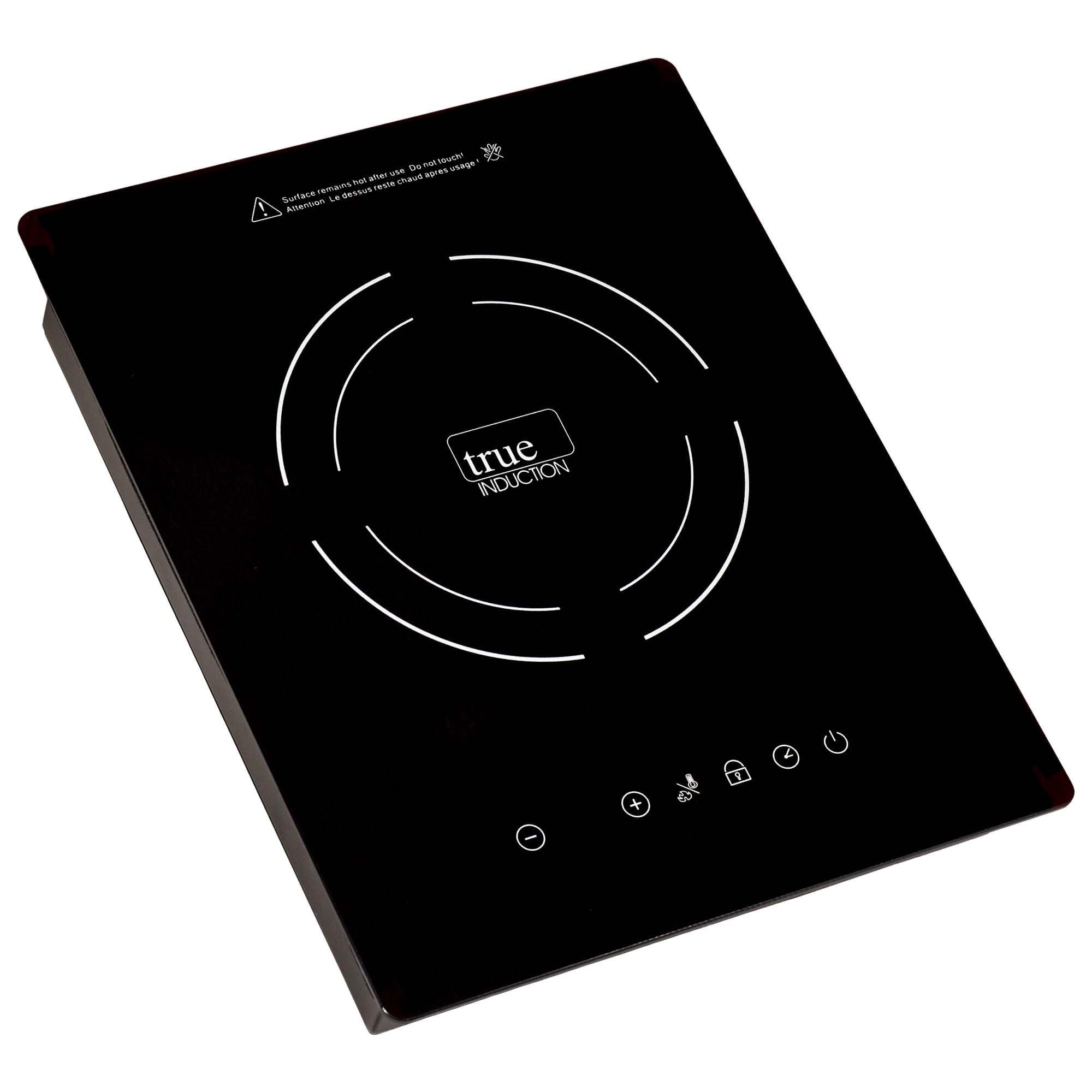 True Induction TI-1B Built-In UL858 Certified, 12-inch Single Induction Cooktop 1750W Glass-Ceramic Top