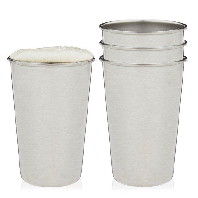 True Stainless Steel Pint Glasses