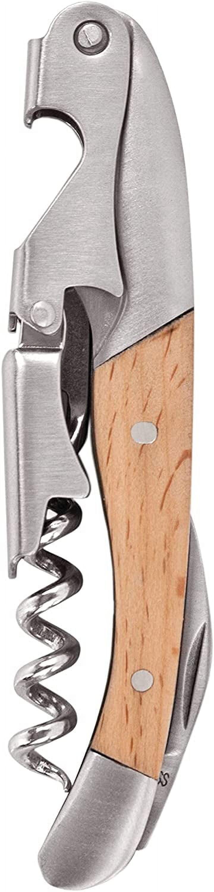 True Timber Double-Hinged Corkscrew with Birch Wood Handle