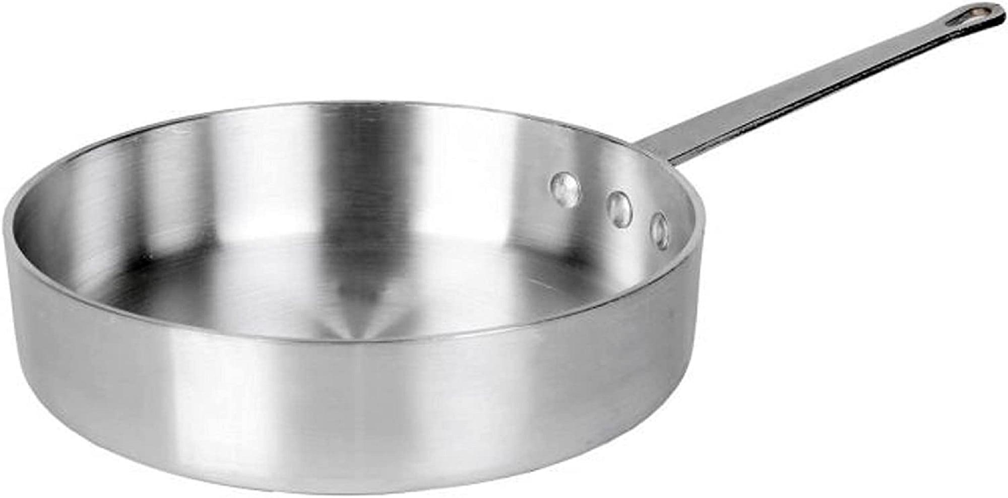 Truecraftware – 3 qt. Professional Aluminum Sauté Pan for Home and Restaurant, 3.5mm Thickness, NSF Certified, Dishwasher Safe, Cookware