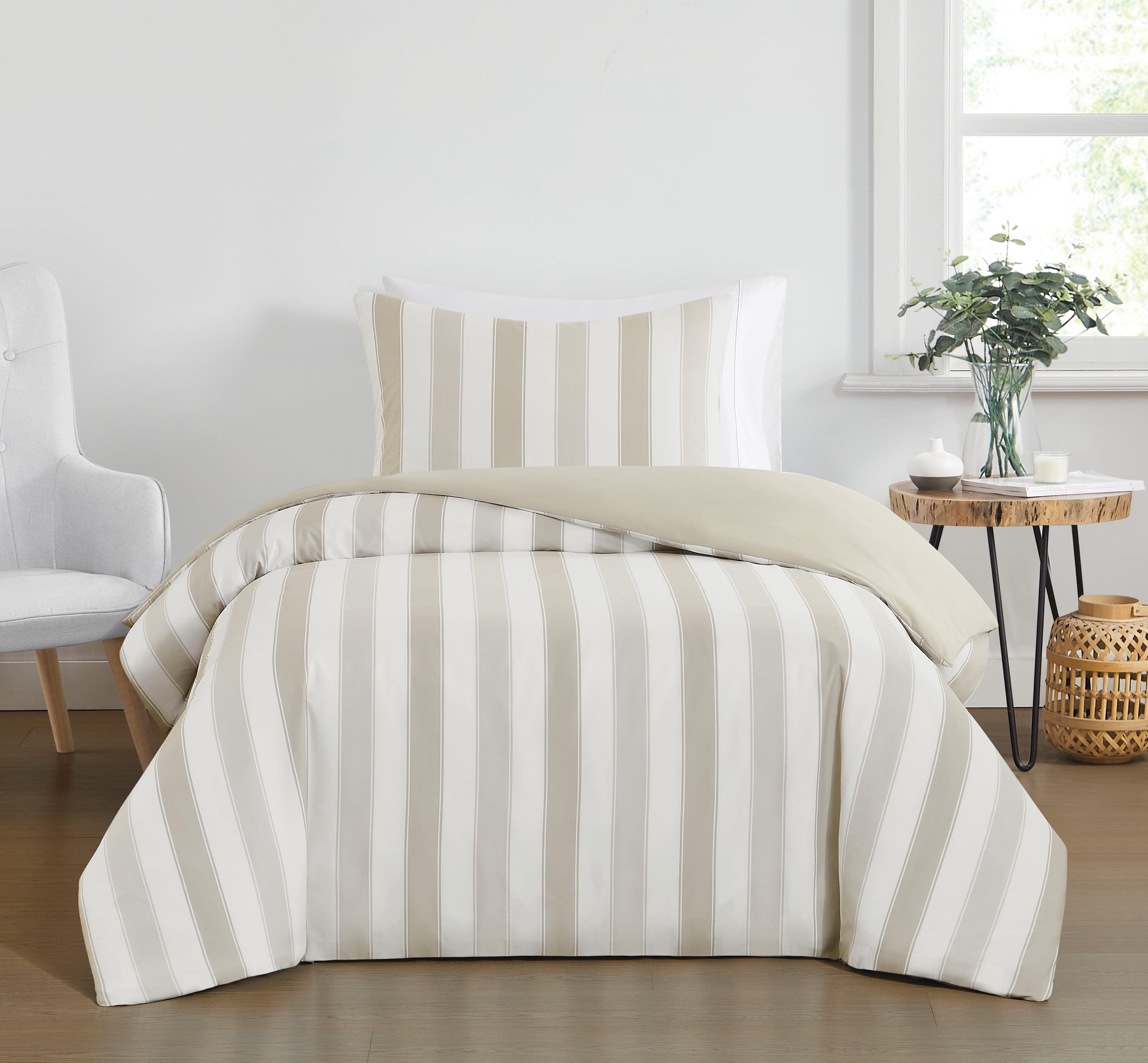 Aiden Polyester Standard Striped Comforter Set