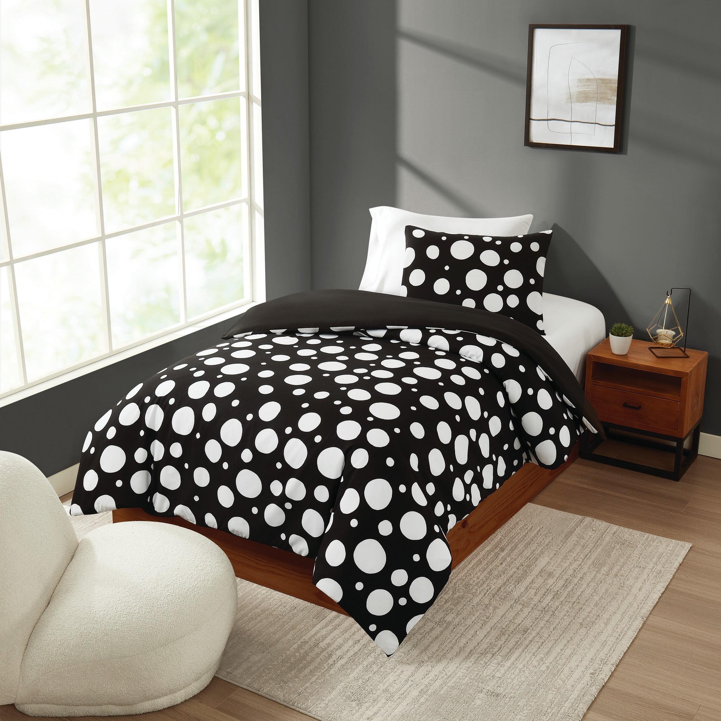 Sophia Dot Black and White Twin/Twin XL Duvet Cover Set