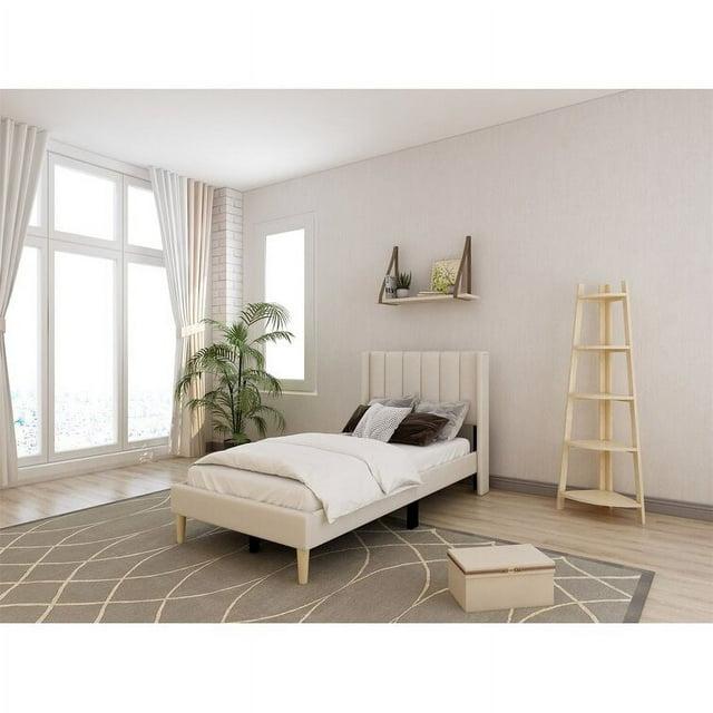 Wade Logan® Eriksay Low Profile Upholstered Platform Bed with Wingback Headboard