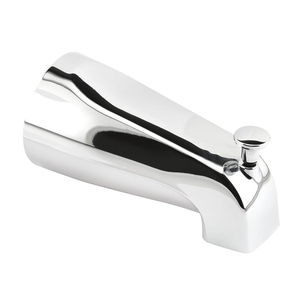 Chrome Wall Mounted Tub Spout with Diverter