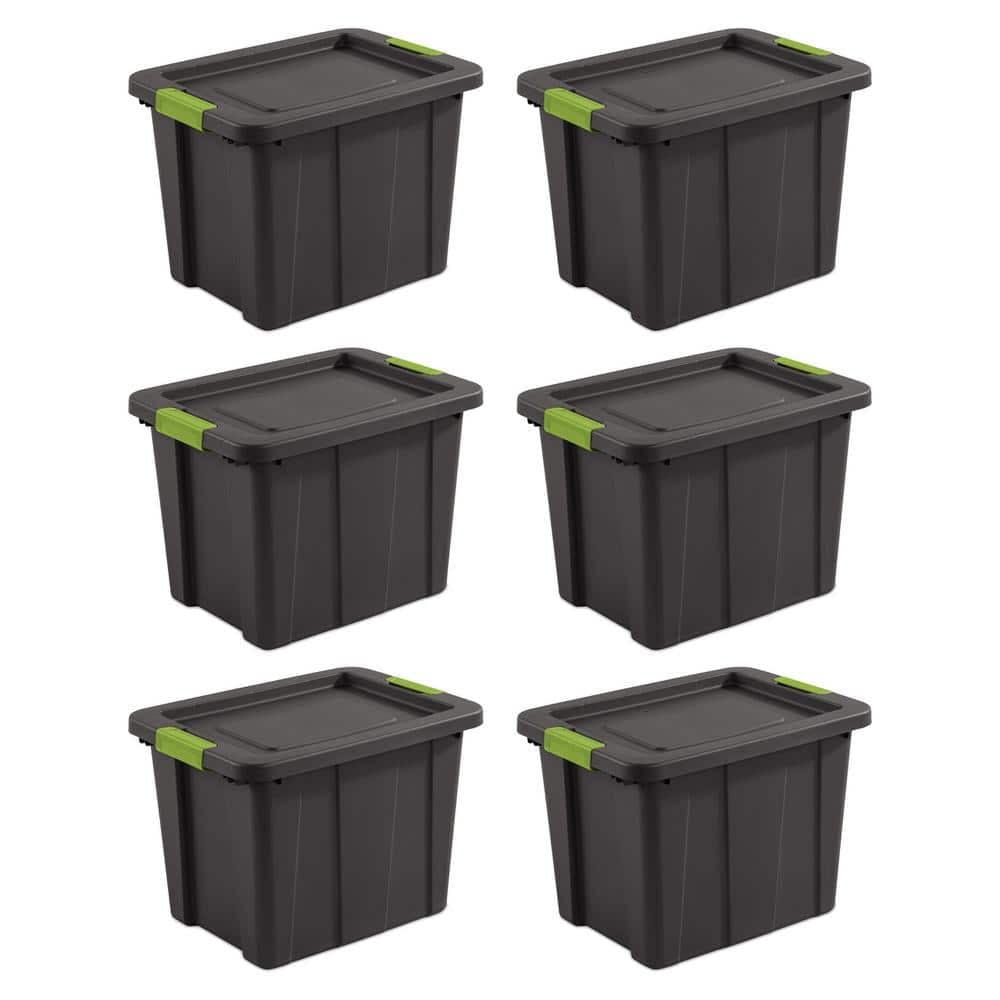 Sterilite Tuff1 Latching 30 Gal Plastic Storage Tote Container and Lid