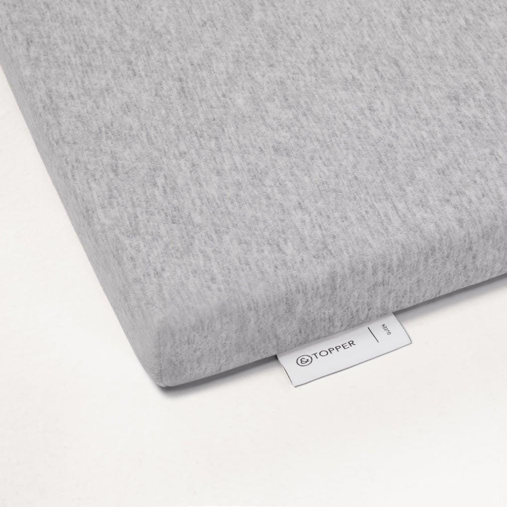 Twin 2-Inch Gray Foam Mattress Topper