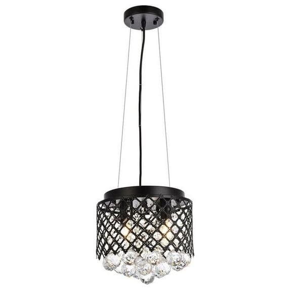 Elegant Lighting Tully 4 lights pendant in black