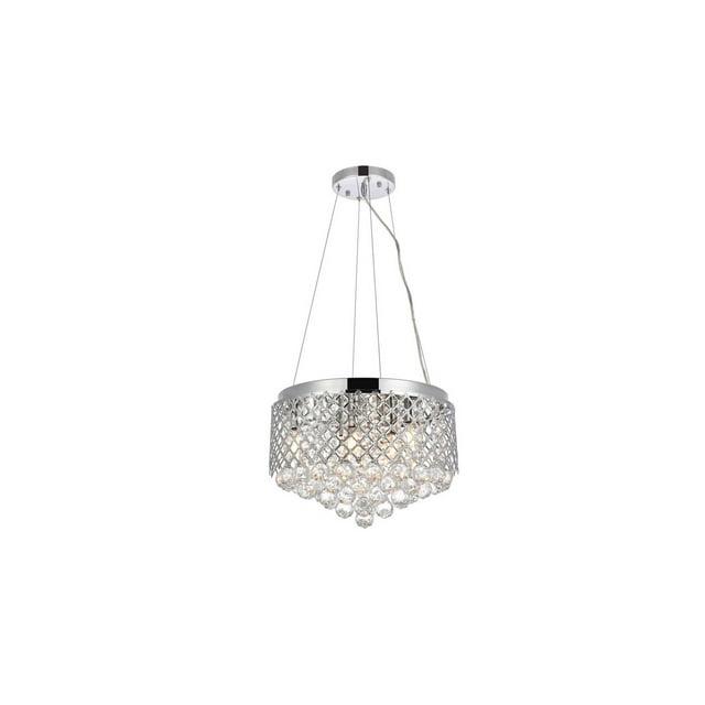 Elegant Lighting Tully 6 lights pendant in chrome