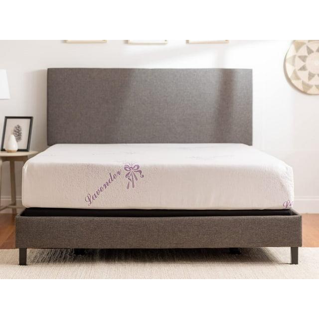 Tulo by Mattress Firm 10" Memory Foam Lavender Mattress in a Box, Pressure Relief, King