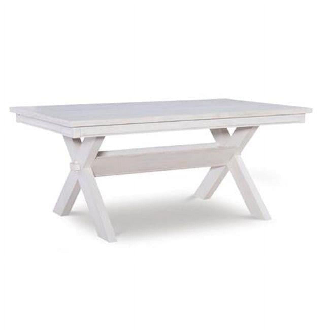 Gigi 70" Solid Wood Farmhouse Trestle Base Dining Table