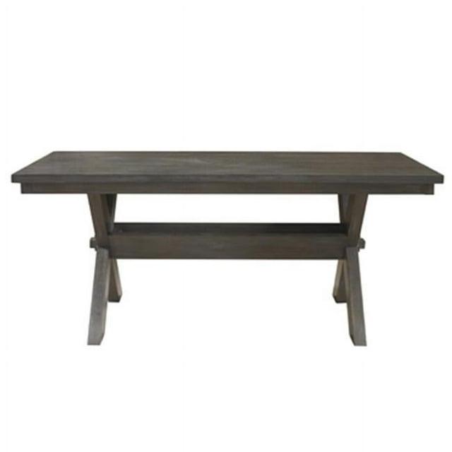 Kelly Clarkson Home Gigi 70" Solid Wood Farmhouse Trestle Base Dining Table