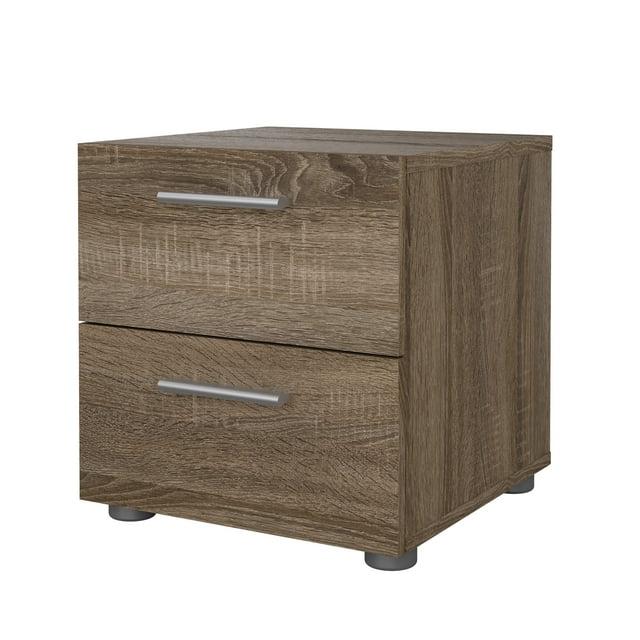 Tvilum,Austin 2 Drawer Nightstand, Truffle Oak