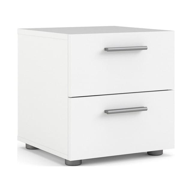 Tvilum, Austin 2 Drawer Nightstand, White