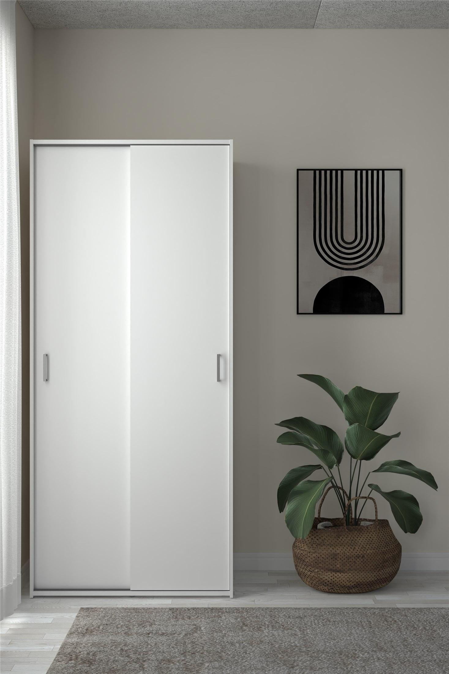 Tvilum, Space Wardrobe with 2 Sliding Doors, White