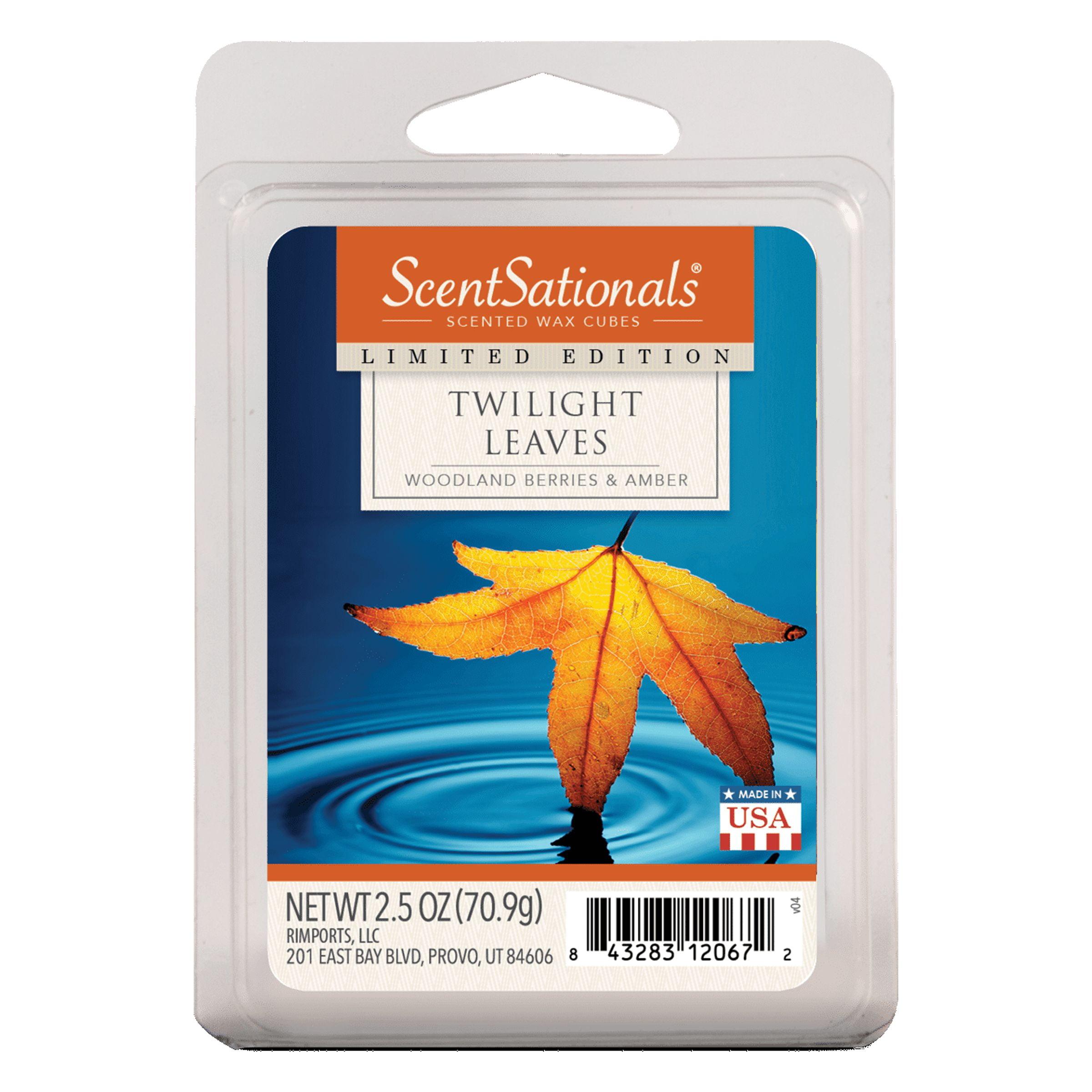 Twilight Leaves Scented Wax Melts with Woodland Berries and Amber