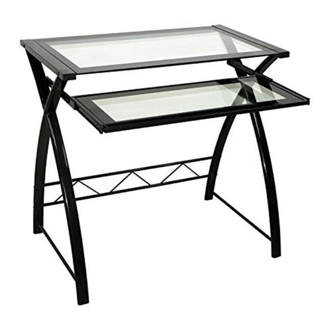 Bello Computer Desk - Sleek High Gloss Black Finish - CD8855