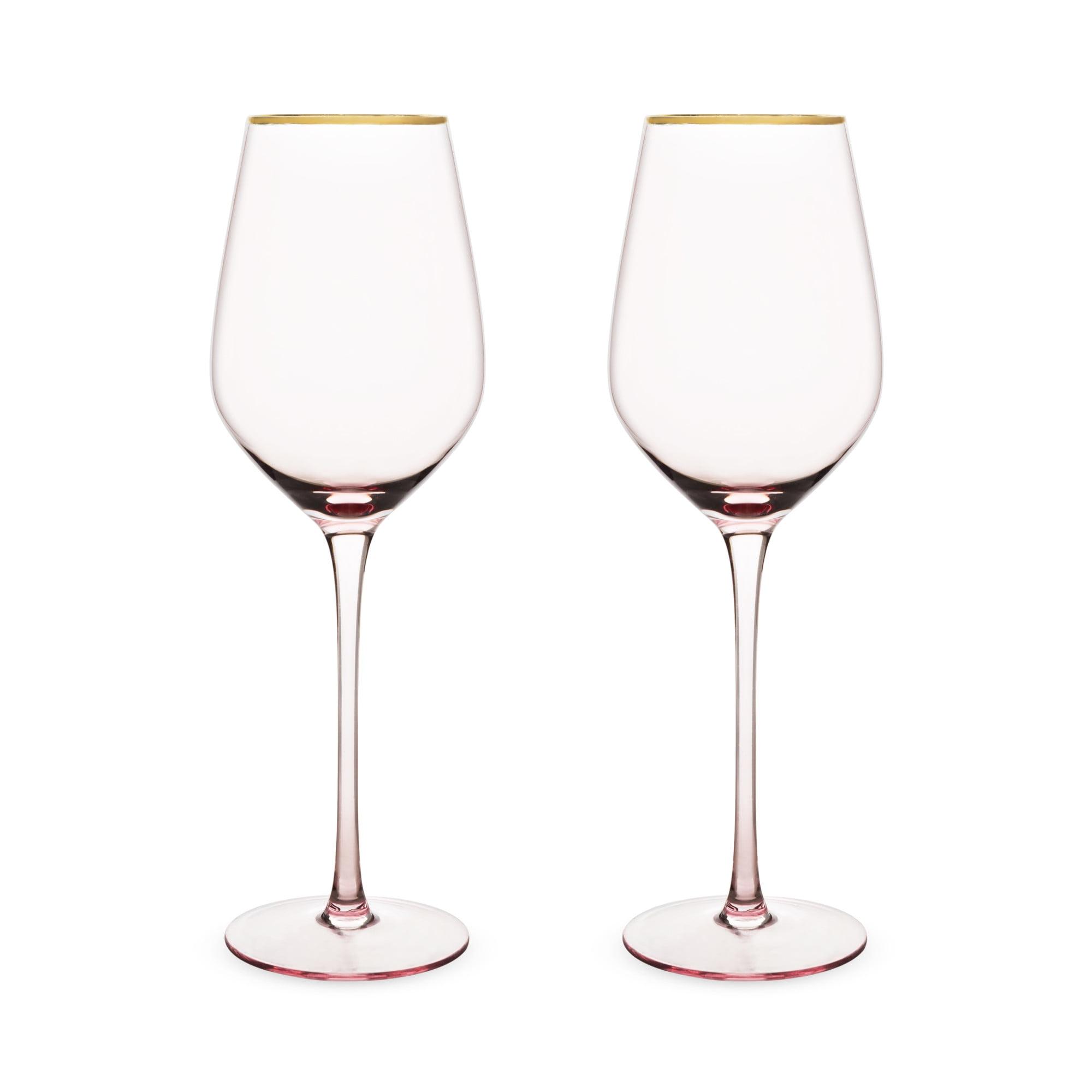 Rose Crystal White Wine Glass