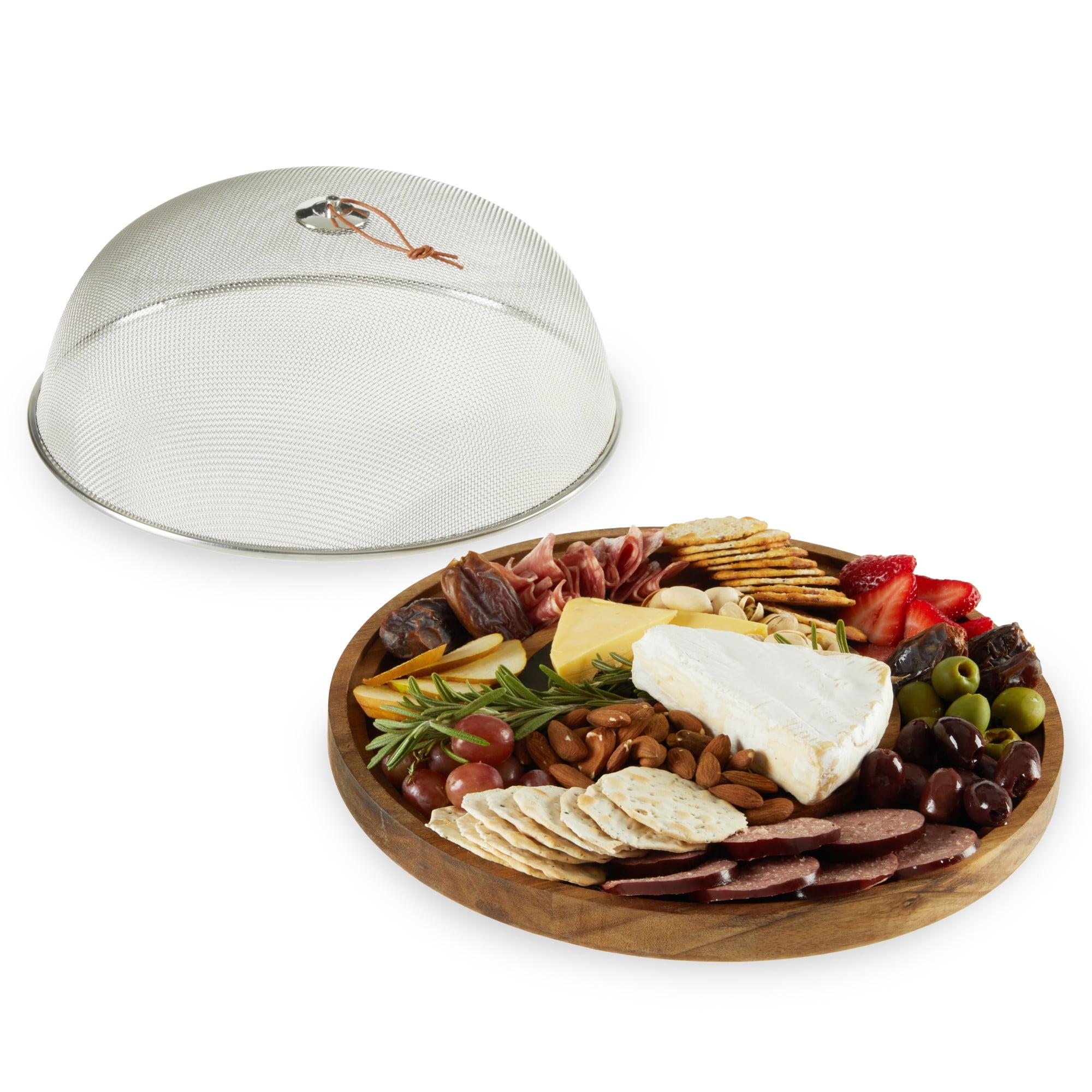 Modern Manor Slate & Acacia Cheese Board with Dome