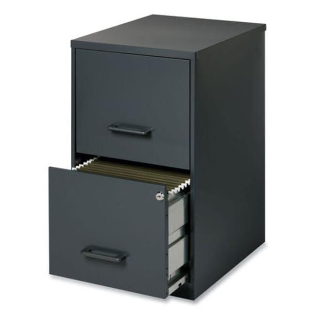 Graphite 18" Lockable 2-Drawer Vertical File Cabinet