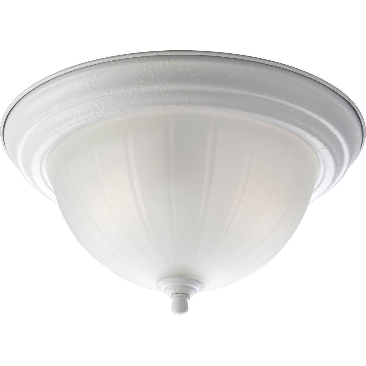 White Glass 13'' Indoor/Outdoor Bowl Ceiling Light