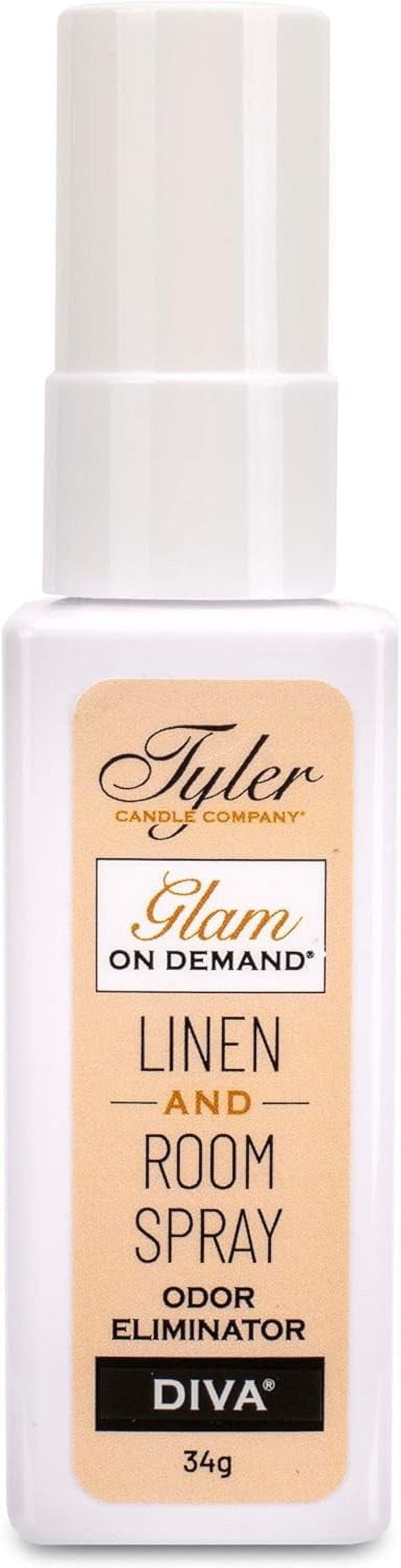 Tyler Candle Company Diva Fabric & Room Spray, Glam on Demand, 1.2 oz (34g), Air Freshener for Home & Travel