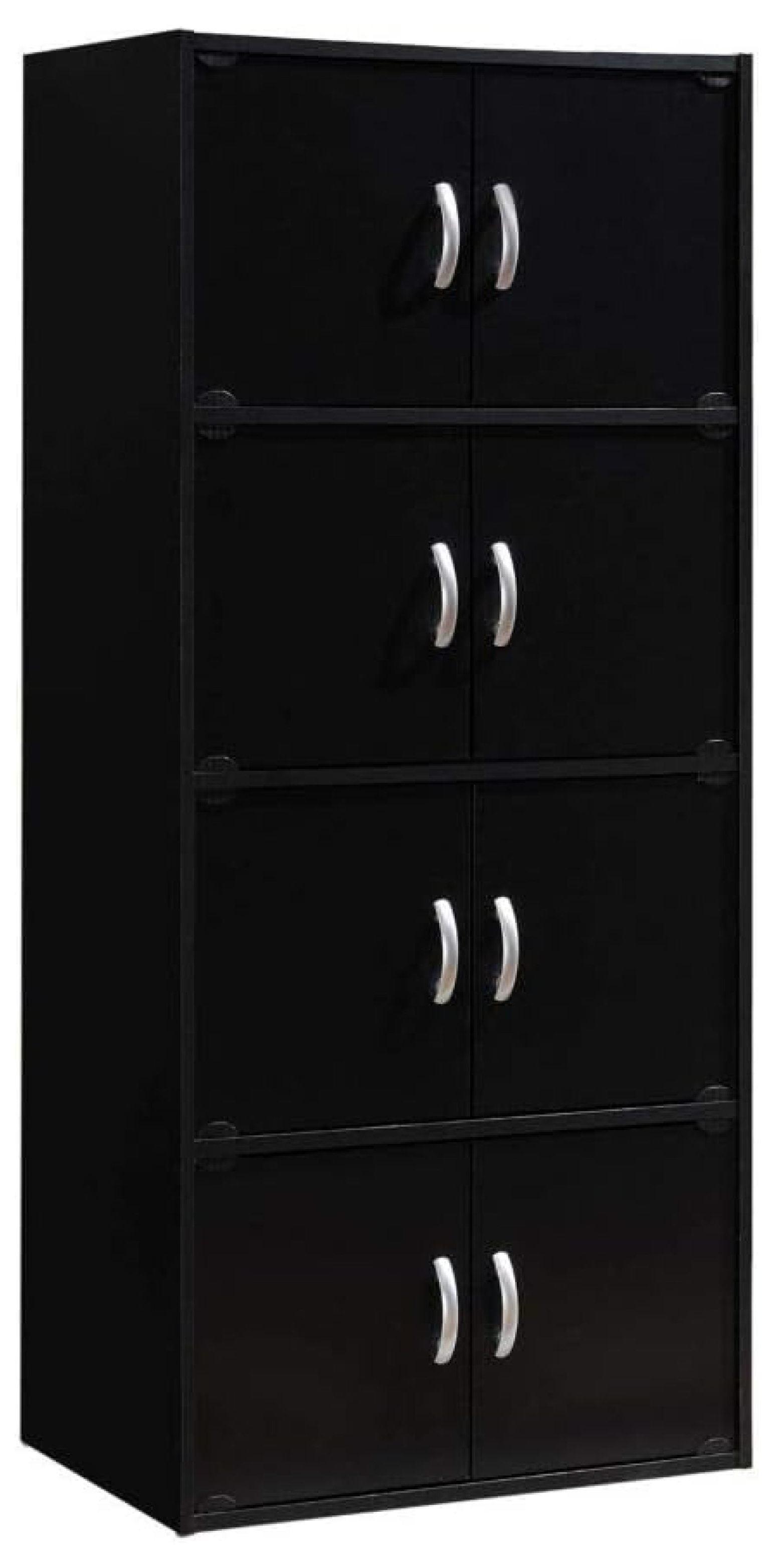 Black 57" Tall Multipurpose Office Storage Cabinet