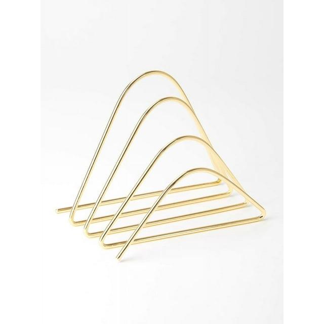 U Brands Clasificador de Letras de Escritorio Alambre de Metal, Dorado