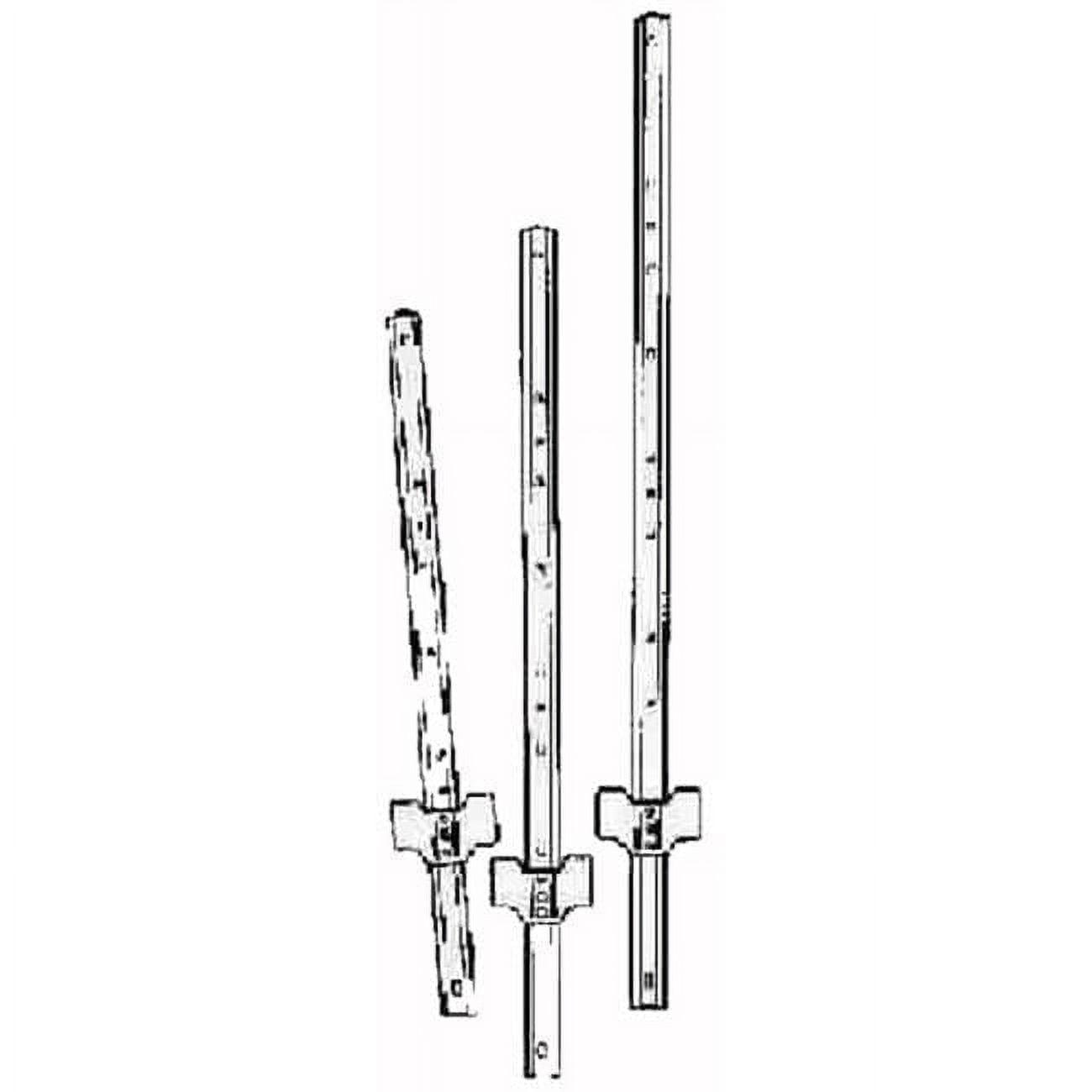 ProPation U-Channel Fence Post, Green Vinyl-Coated Steel, 6 ft., Pack of 10
