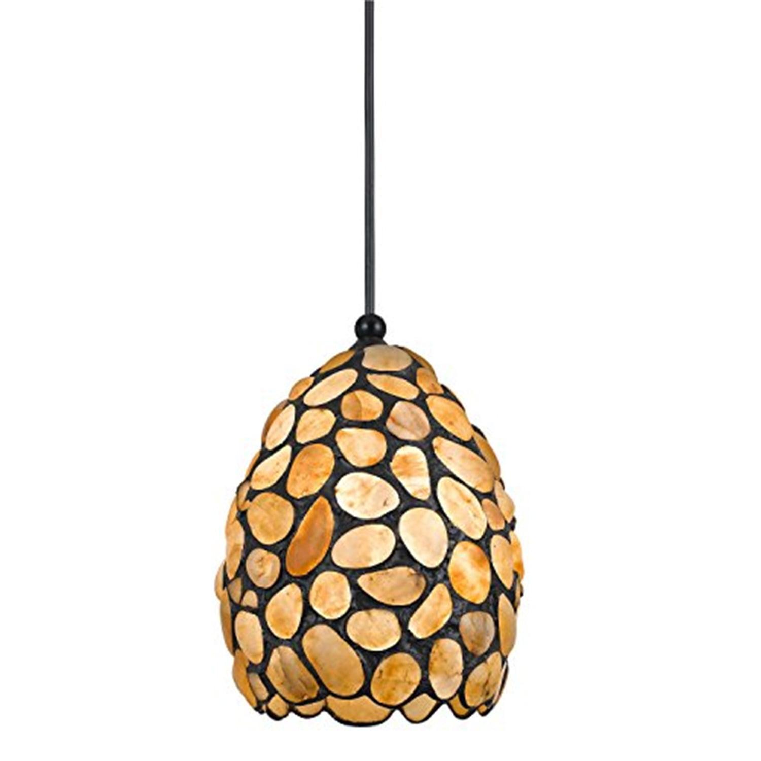 Cal Lighting Classic Oil Rubbed Bronze Glass Pendant Light