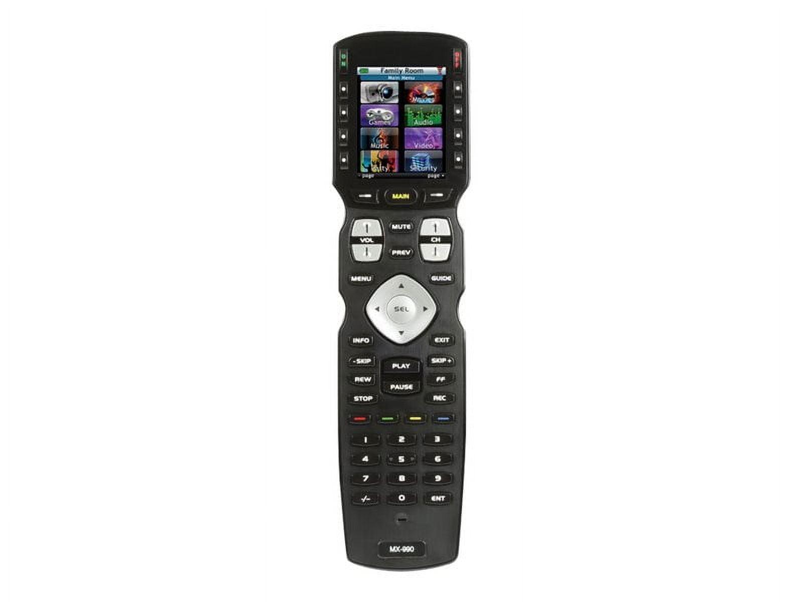 Universal Black IR/RF Remote with Color LCD Screen