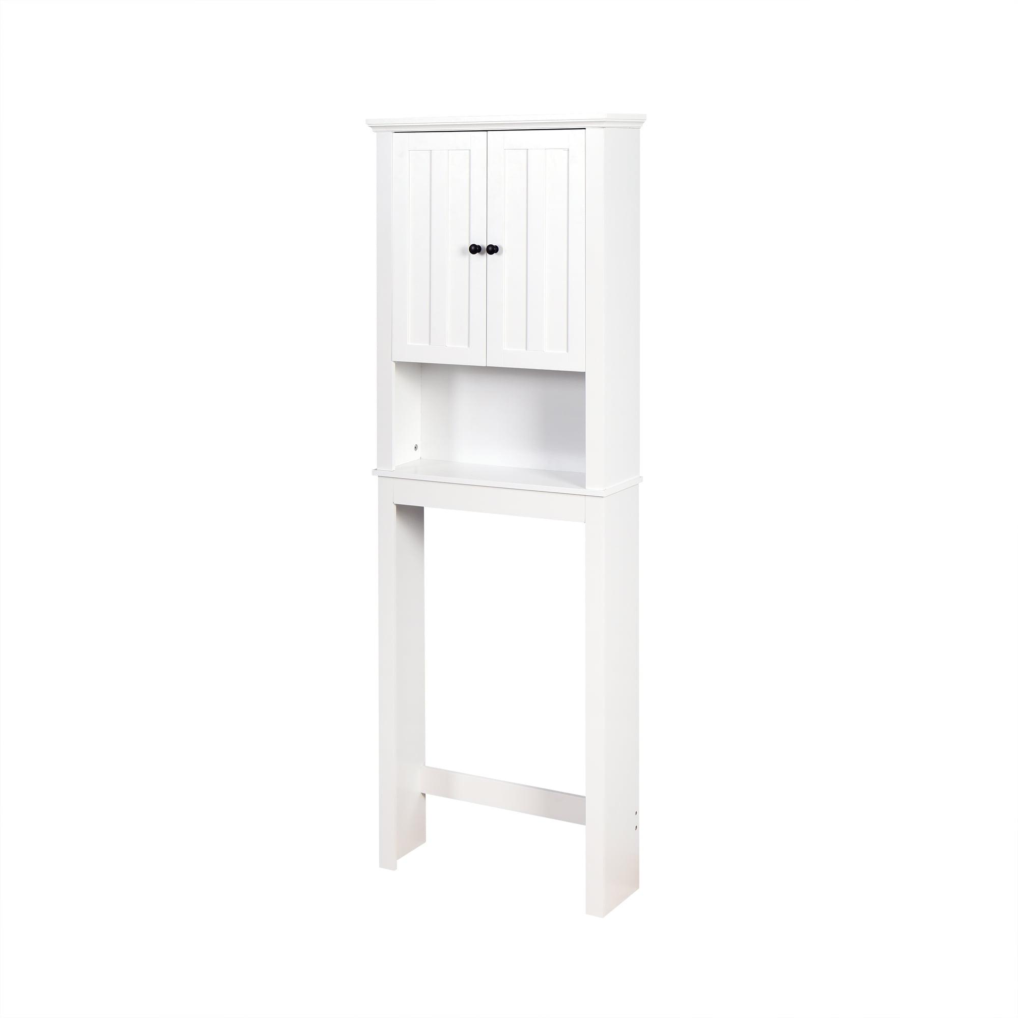 HLILish Bathroom Wooden Storage Cabinet Over-The-Toilet Space Saver With A Adjustable Shelf 23.62X7.72X67.32 Inch