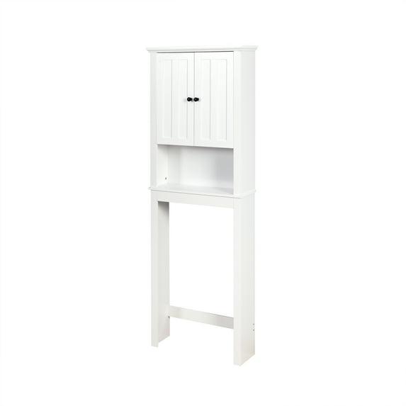 HLILish Bathroom Wooden Storage Cabinet Over-The-Toilet Space Saver With A Adjustable Shelf 23.62X7.72X67.32 Inch
