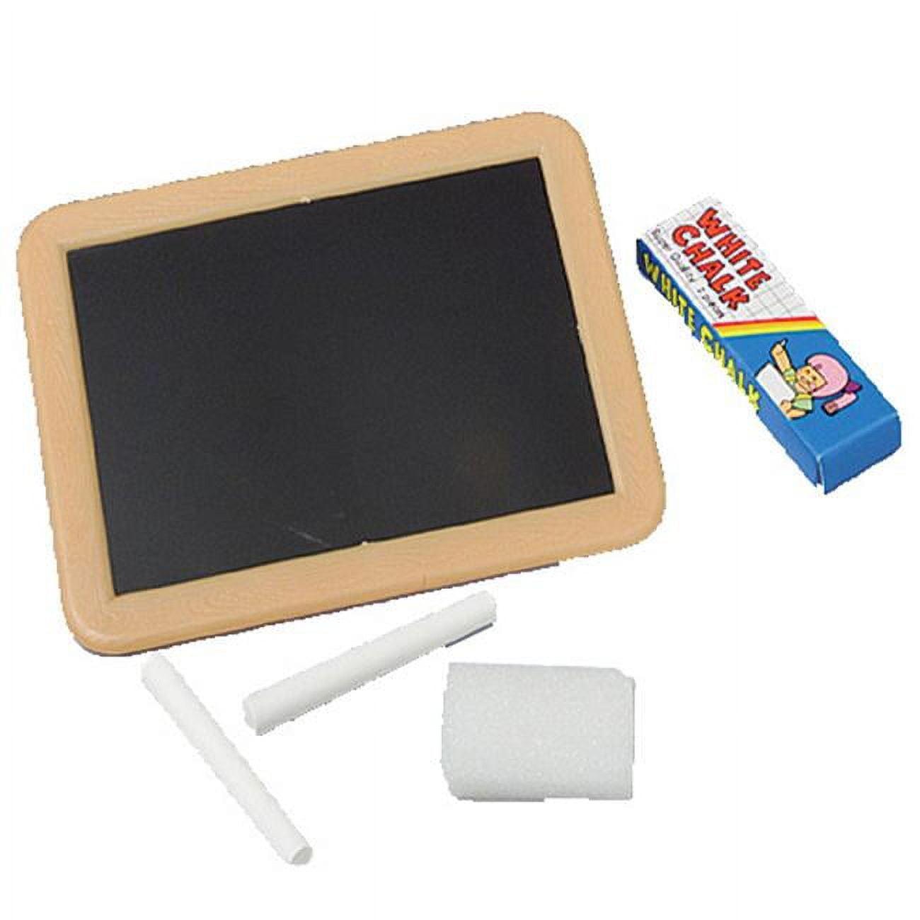 Mini Double-Sided Chalkboards with Chalk and Erasers, Pack of 12