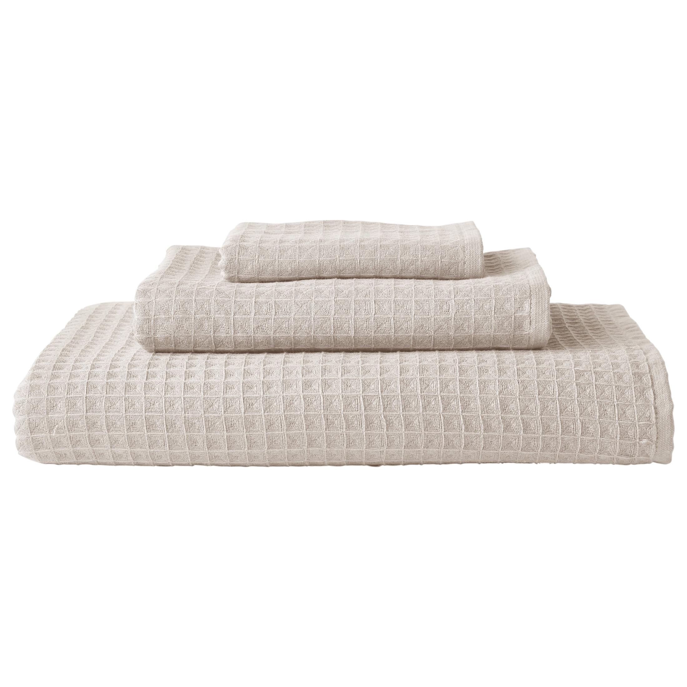 Linen Waffle Weave 100% Cotton Washcloth