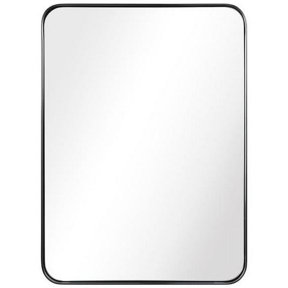 Empire Art Direct Ultra Stainless Steel Rectangular Wall Mirror Brushed Black 22" x 30" Black