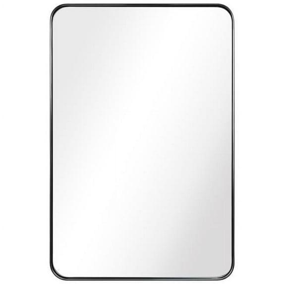 Empire Art Direct Ultra Stainless Steel Rectangular Wall Mirror Brushed Black 24" x 36" Black