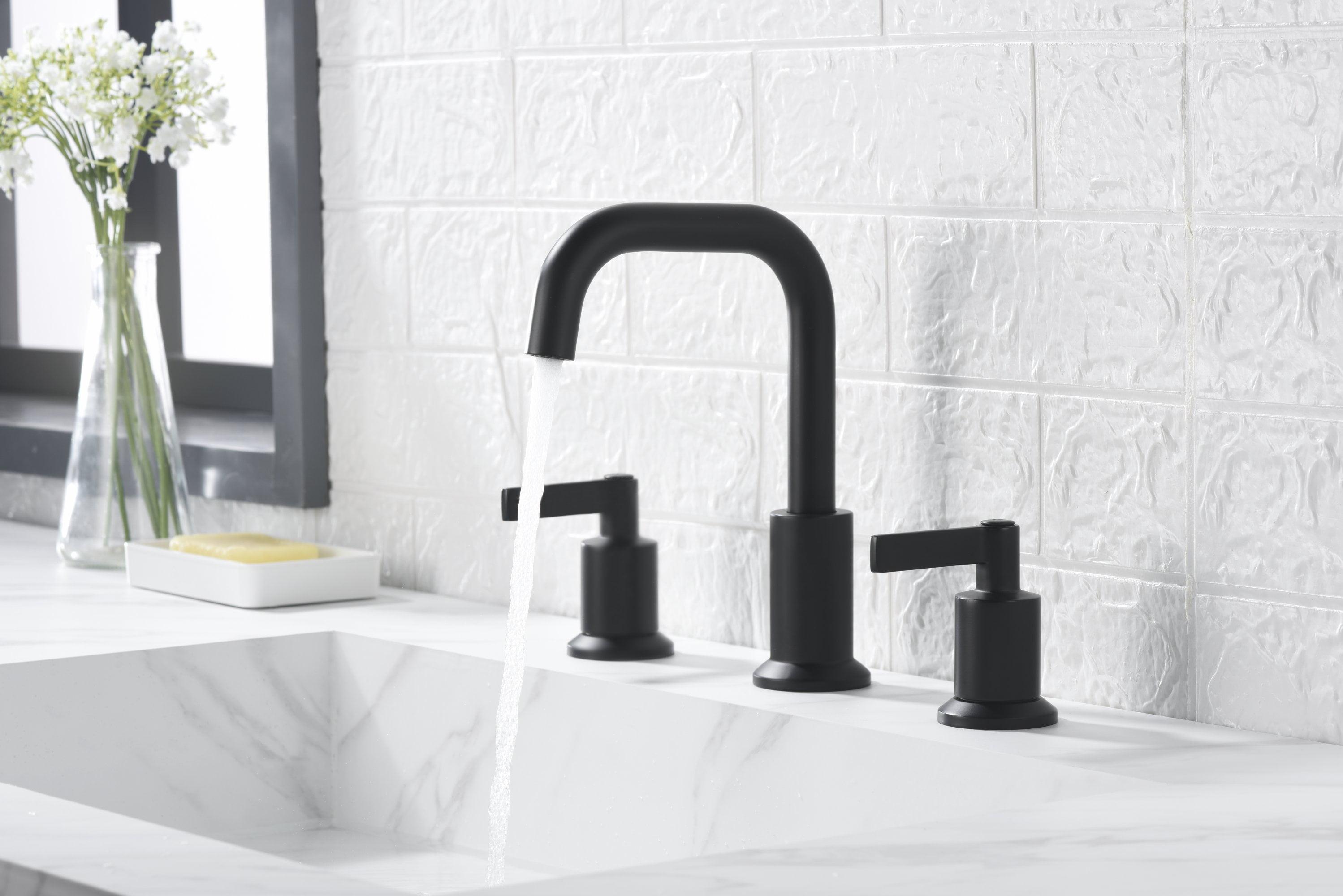 Kree Widespread 2-handle Bathroom Faucet with Drain Assembly