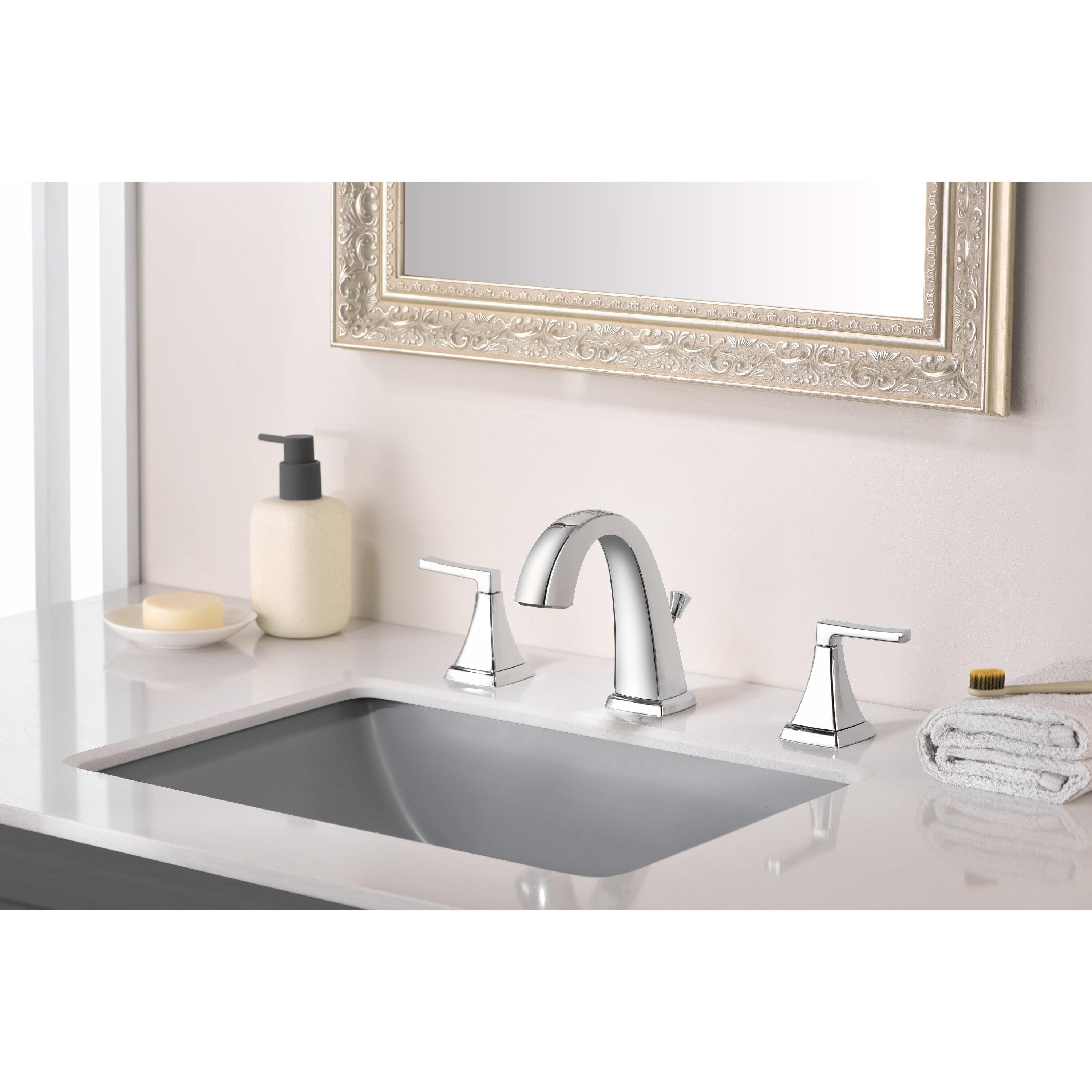 Lotto Chrome Polished Widespread 2-Handle Bathroom Faucet