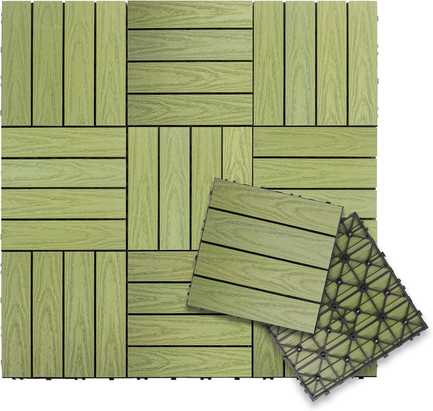 UltraShield Naturale Composite 12" x 12" Interlocking Deck Tile