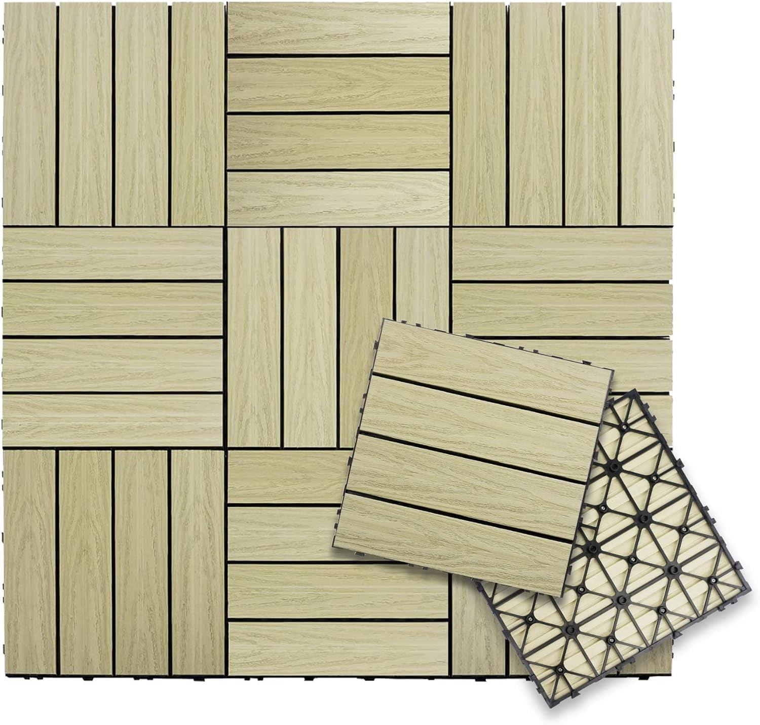 UltraShield Naturale Composite 12" x 12" Interlocking Deck Tile