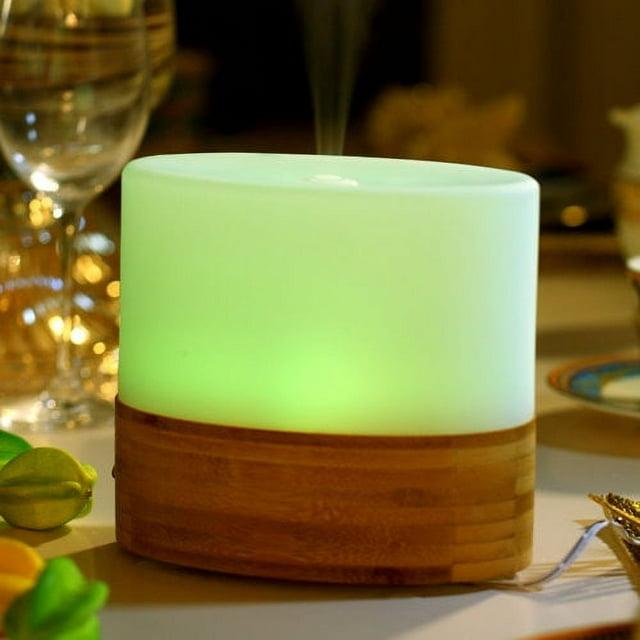 Ultrasonic Aroma Diffuser/Humidifier with Bamboo Base