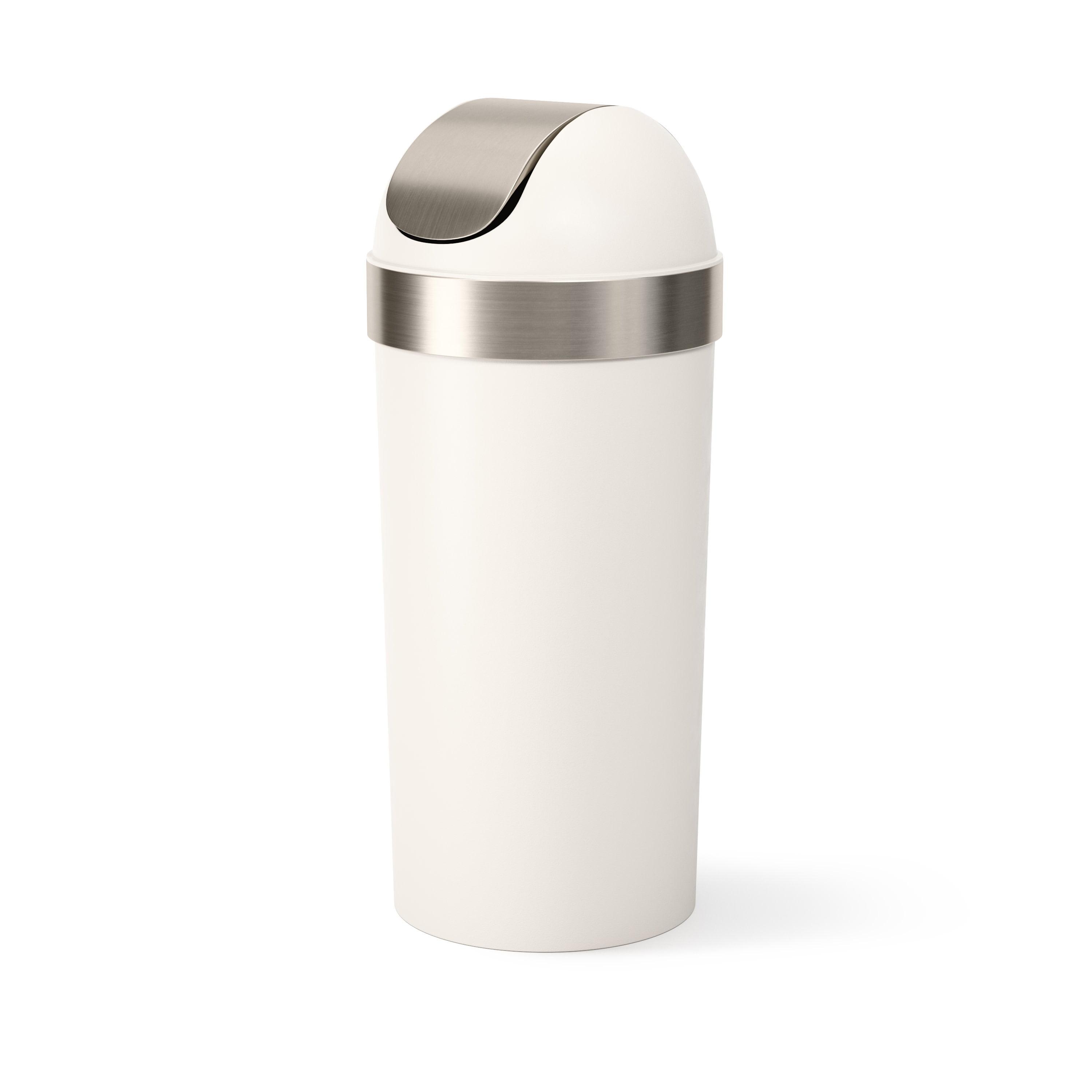 Umbra Venti Plastic Swing Top Trash Can - 16 Gallons
