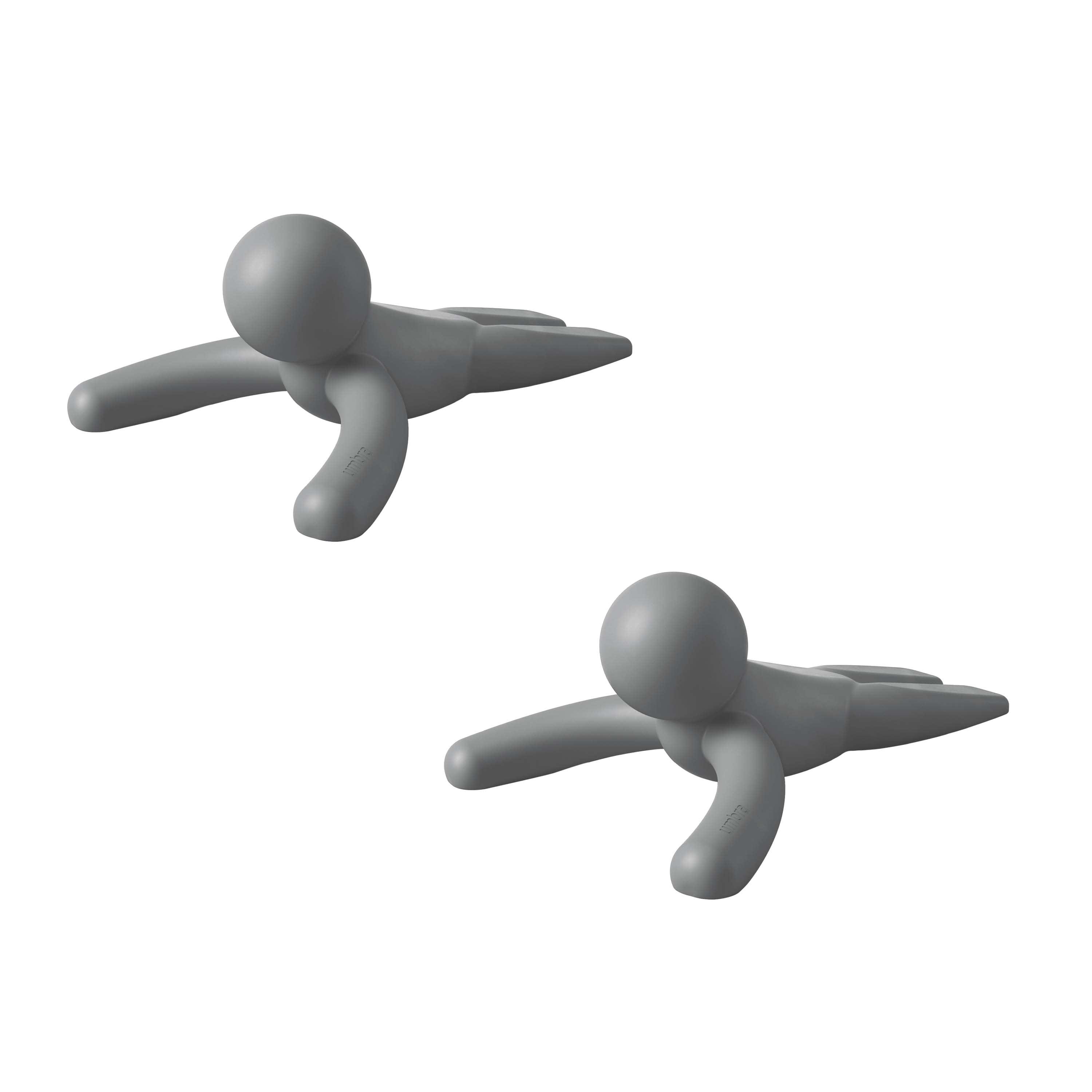 Charcoal Buddy Figurine Door Stop Set of 2